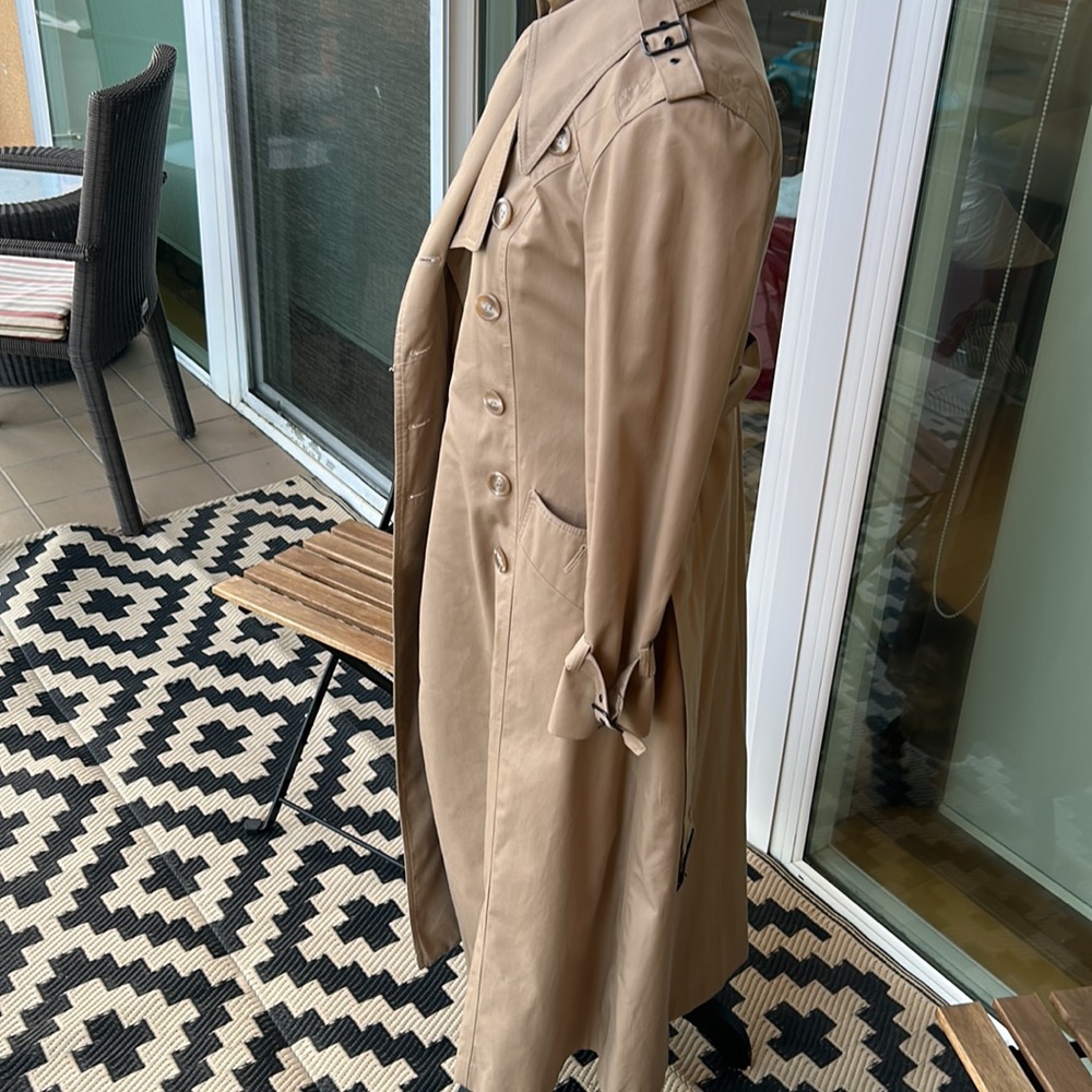 EUC Fox Run Military Grade Full Length Trench with Removable Liner + Belt - Picture 3 of 7